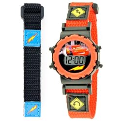 Disney Kids' CRS024T Interchangeable in Pencil Tin Cars Digital Watch