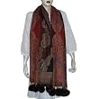 Wool Long Scarf Winter Fashion Handcrafted Items Clothes from India with Pom-Pom 28 x 72 inches