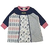 【H28年春物】 chocola(ショコラ) ガーゼ天竺切替ワンピース 100cm/コン NO.CH-1621-58024