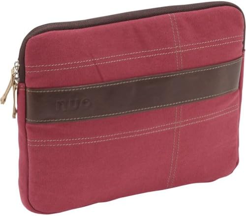 Nuo Canvas Sleeve for iPad & Tablets (Red/Tan)