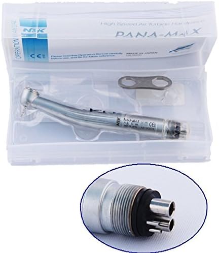 NSK Pana MAX Dental Fast High Speed Handpiece Push Button 3 Way Spray 4 Holes by missgagas