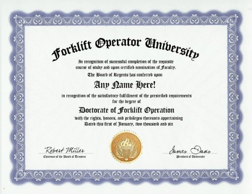 forklift certification