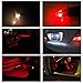 LEDpartsNow Interior LED Lights Replacement for 2008-2017 Dodge Challenger Accessories Package Kit (10 Bulbs), RED
