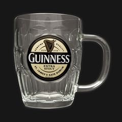 Guinness Yellow Label Glass Tankard