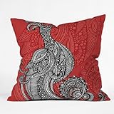 DENY Designs Valentina Ramos The Bird Throw Pillow, 18-Inch by 18-Inch