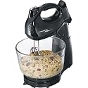 Hamilton Beach 64698 Power Deluxe Hand/Stand Mixer Black