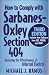 How to Comply with Sarbanes-Oxley Section 404: Assessing the Effectiveness of Internal Control