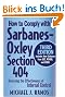 How to Comply with Sarbanes-Oxley Section 404: Assessing the Effectiveness of Internal Control