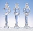 Set of 3 Icy Crystal Nutcracker Figure Christmas Decorations