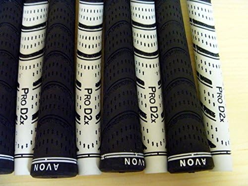 13 AVON PRO D2X MULTI COMPOUND GOLF GRIPS PRIDE WHITE