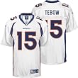 Tim Tebow Jersey: Reebok White #15 Denver Broncos Replica Jersey