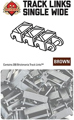 Brickmania Track Links - Chevron One and a Half Wide - Brown