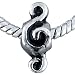 Pandora Style Bead Treble Clef Music Charm Bead Fits Pandora Bracelet
