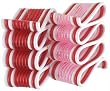 2.75" Peppermint Twist Pink and White Ribbon Candy Christmas Ornament