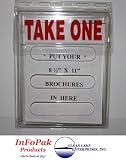 Amazon - InfoPak - Clear Economy Outdoor Brochure Holder -