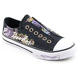 ED HARDY 11FSA101W Starlight Sneakers Shoes Black
