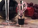 Murano Art Deco Collection Open Heart Design Wine Pourers