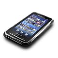 Black Hybrid Xylo-Gel Skin Case Cover for the Sony Ericsson X10.
