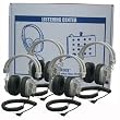 Hamilton and Buhl Lab Pack, 4 SC-7V Deluxe Headphones in a Laminated Cardboard Carry Case