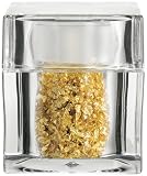 Edible Gold Leaf Flakes in Clear Acrylic Cube Shaker. 100mg.