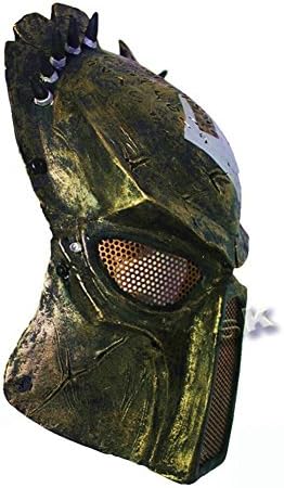 SPOD Alien Vs Predator AVP Wire Mesh Protection Full Face Paintball Mask (Bronze)