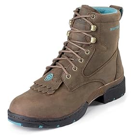 Buy Ladies Justin 6 Flexible Comfort WP Leather Casual Lace-R Work Boots by Justin Boots