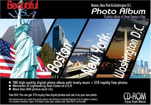 CD-ROM Beautiful U.S.A. Photo Album(Boston, NYC, Washington DC)