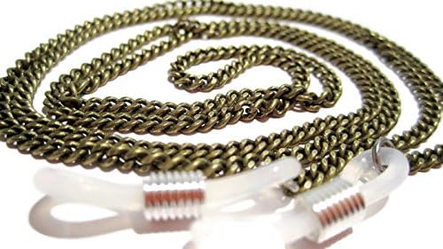 Antique Bronze Colored Brass Eyeglass Chain - Brass Metal Eyeglass Holder