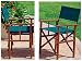 Kitchen & Housewares : New, Folding Director's Chair - Green. -- Z0