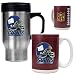 New York Giants NFL Travel Mug & Gameball Ceramic Mug Set - Helmet logo