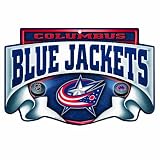NHL Columbus Blue Jackets 11-by-17 inch "Scroll" Wood Sign