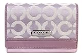 COACH 二つ折財布 トライカラー コンパクトクラッチ 43088 SV/LL 【NB】
