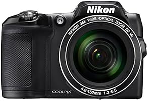 Nikon Coolpix L840 Digitalkamera (16 Megapixel, 38-fach opt. Zoom, 7,6 cm (3 Zoll) LCD-Display, USB 2.0, bildstabilisiert) schwarz