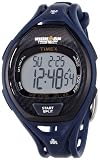 Timex Ironman Sleek 50 LAP T5K337 - Reloj de caballero de cuarzo, correa de goma color azul claro