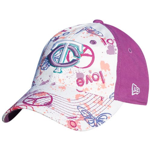New Era Minnesota Twins Preschool Girls Purple-White Solar Power Adjustable Hat