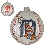Detroit Tigers MLB Glass Baseball Ornament (3)