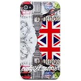 Europe and America - British Tower Hard Case Cover Skin for Apple Iphone 4 4s + Straps + Screen Film