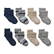 Infant Toddler Circo® 8-pk. Socks - Gray/Tan/Navy/Strip