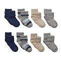 Infant Toddler Circo® 8-pk. Socks - Gray/Tan/Navy/Strip