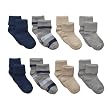 Infant Toddler Circo® 8-pk. Socks - Gray/Tan/Navy/Strip