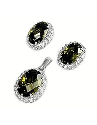 Sterling Silver Sets With Cubic Zirconia
