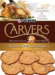 Carvers Roasted Slices for Dogs, Chicken, 8-Ounce Bags (Pack of 4)