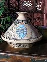 Large patterned cooking tagine with fish design