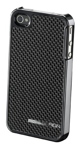 Cellular Line MOMO Carbon Schutzh&uuml;lle f&uuml;r Apple iPhone 4 / 4S