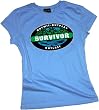 Survivor -- Borneo Crop Sleeve Fitted Juniors T-Shirt