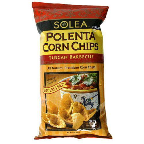 Good Health Solea Polenta Corn Chips Barbecue, 5-Ounce Bags (Pack of 12) by Corn Grits