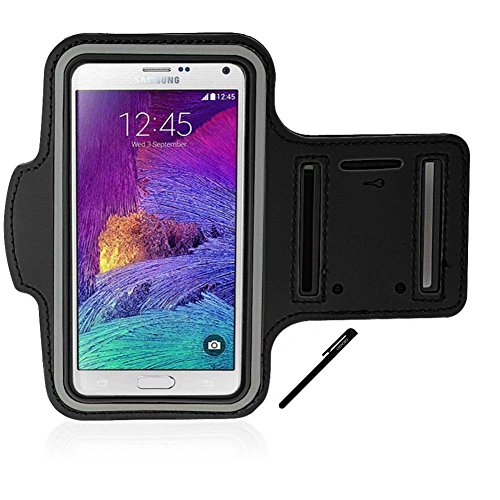 Sport Armband Samsung S7 Edge / Galaxy Note 4 / Note 5 / S6 Edge+ Case - OEAGO Sport Armband Case for New Samsung Samsung S7 Edge / Galaxy Note 4 / Note 5 / S6 Edge+ / S6 Edge Plus (Black)