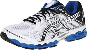 ASICS Men's GEL-Cumulus 15 Running Shoe,White/Black/Royal,9 M US