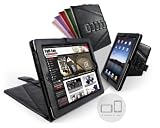 Tuff-Luv Tri-Axis Stasis Series: Veggie Leather case cover for Apple iPad 2 - Black
