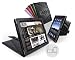 Tuff-Luv Tri-Axis "Stasis" Series: Genuine Leather case cover for Apple iPad 2 - Black